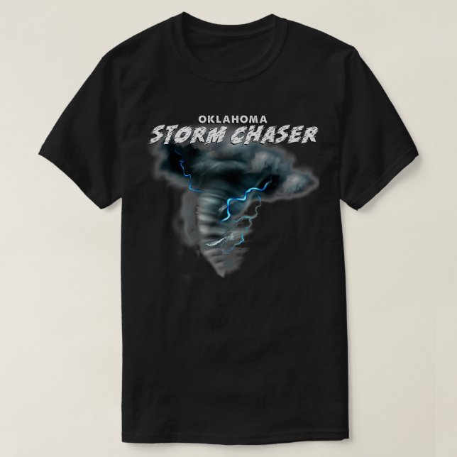 Camiseta Tormenta de Oklahoma Chaser Severo Tiempo Tornado  (Diseño del anverso)