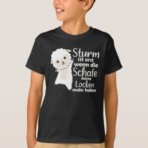 Camiseta Tormenta de ovejas en el norte de Alemania Costa d