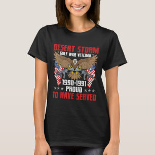 Camiseta Tormenta del desierto: veterano orgullo por la gue
