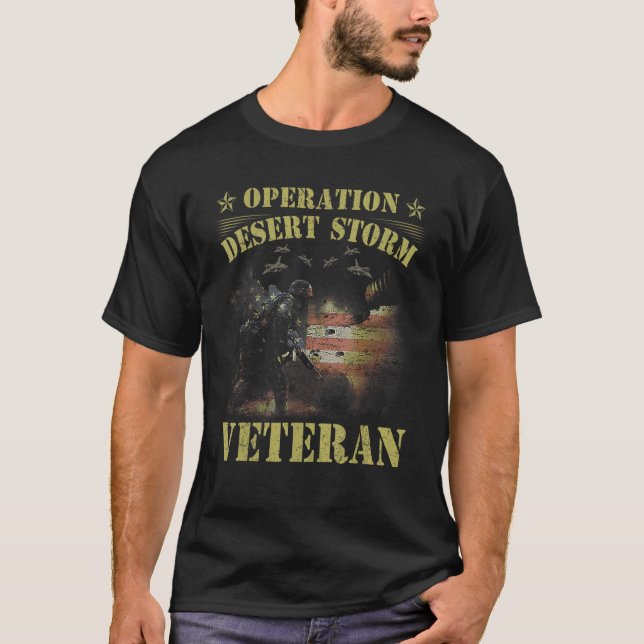 Camiseta Tormenta desértica operación de veteranos Tormenta (Anverso)