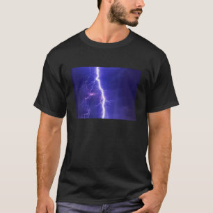 Camiseta Tormenta eléctrica de tormenta de morado relámpago