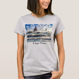 Camiseta Tormenta en el faro de San José