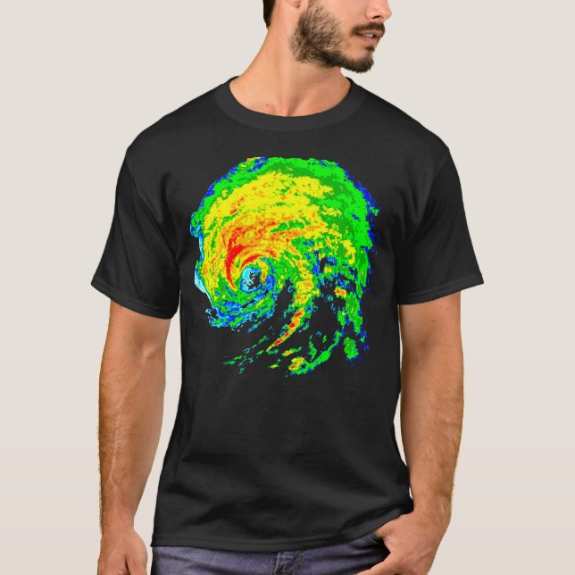Camiseta Tormenta meteorológica persigue imagen de radar me (Anverso)