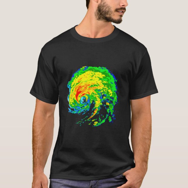 Camiseta Tormenta meteorológica persigue imagen de radar me (Anverso)