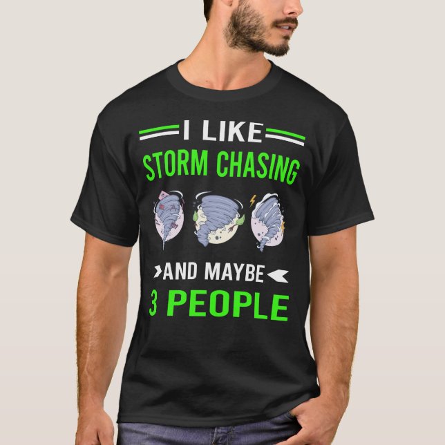 Camiseta Tormenta persiguiendo a cazadores de tormentas (Anverso)
