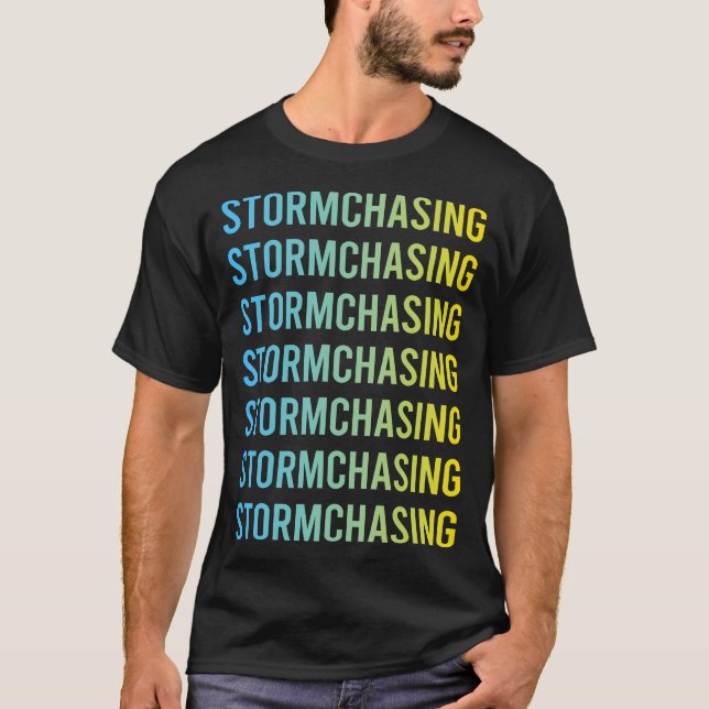 Camiseta Tormenta persiguiendo a cazadores de tormentas (Anverso)