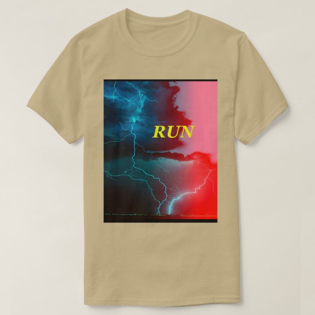 Camiseta tormenta relámpago (Diseño del anverso)