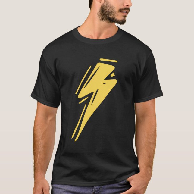 Camiseta Tormenta relámpago Bolt golpear a Guay Yellow Li (Anverso)