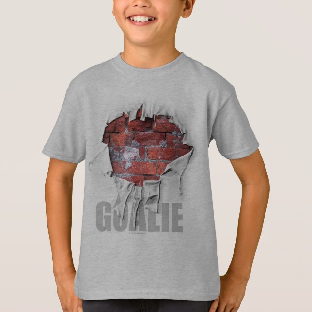 Camiseta Torn Brick Wall Goalie (Hockey) (Anverso)