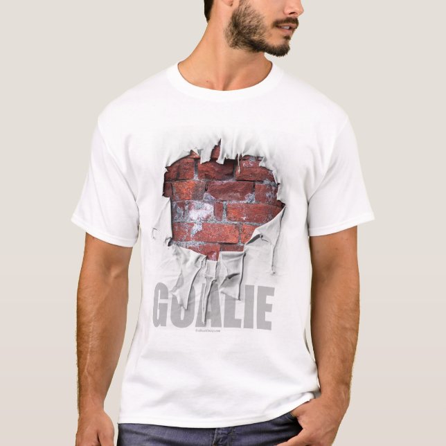 Camiseta Torn Brick Wall Goalie (hockey) (Anverso)