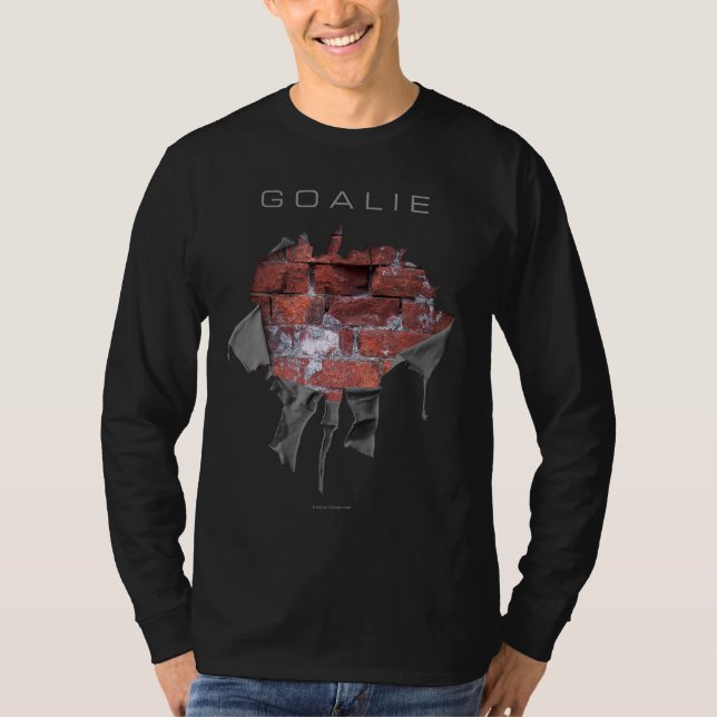 Camiseta Torn Brick Wall Goalie (hockey) (Anverso)