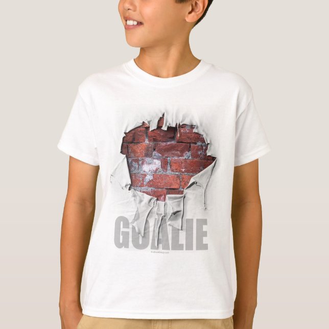 Camiseta Torn Brick Wall Goalie (hockey) (Anverso)