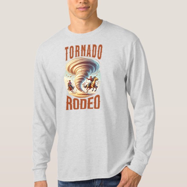 Camiseta Tornado Rodeo Cowboys Tee Shirt - Gráfico occident (Anverso)
