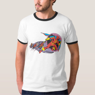 Camiseta Tornado Rojo En Movimiento Viento