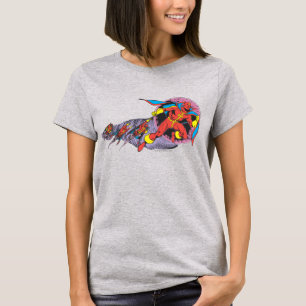 Camiseta Tornado Rojo En Movimiento Viento