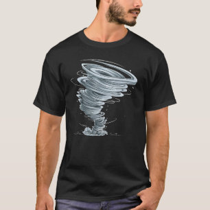 Camiseta Tornado Tornado Chaser Temeroso Huracán del Clima