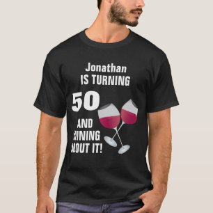 Camiseta Torneado de 50 y el Wining sobre él, personalizado