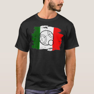 Camiseta Torneo Bocce Ball T de la Bandera Italiana Bocce B