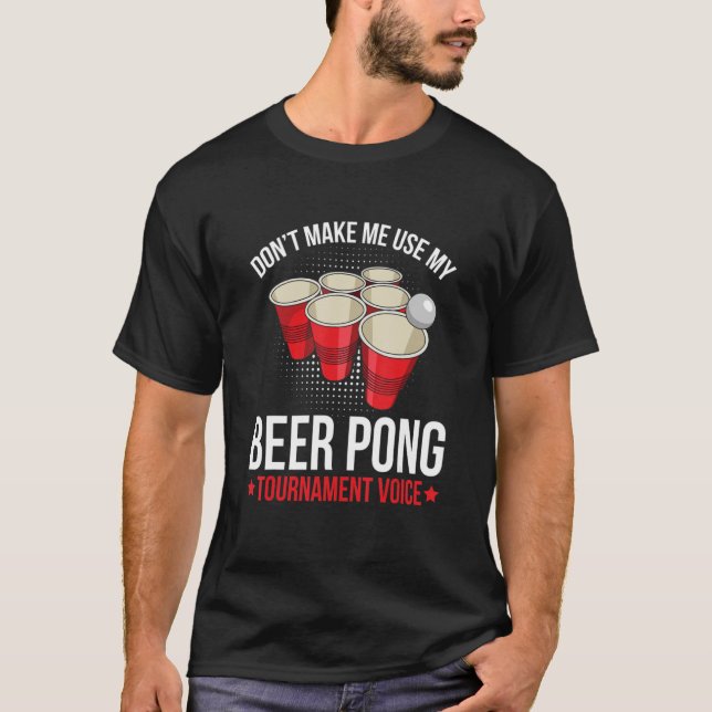 Camiseta Torneo De Beer Pong Para Un Jugador De Beer Pong (Anverso)