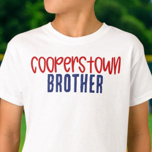 Camiseta Torneo de béisbol Cooperstown Brother Bro 