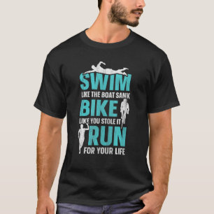 Camiseta Torneo de carreras de ciclismo de natación 1