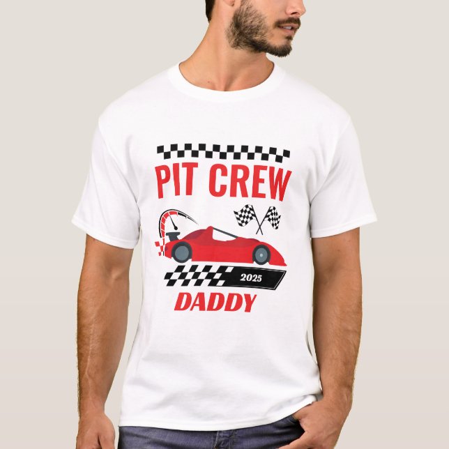 Camiseta Torneo de carreras de coches de la tripulación pap (Anverso)