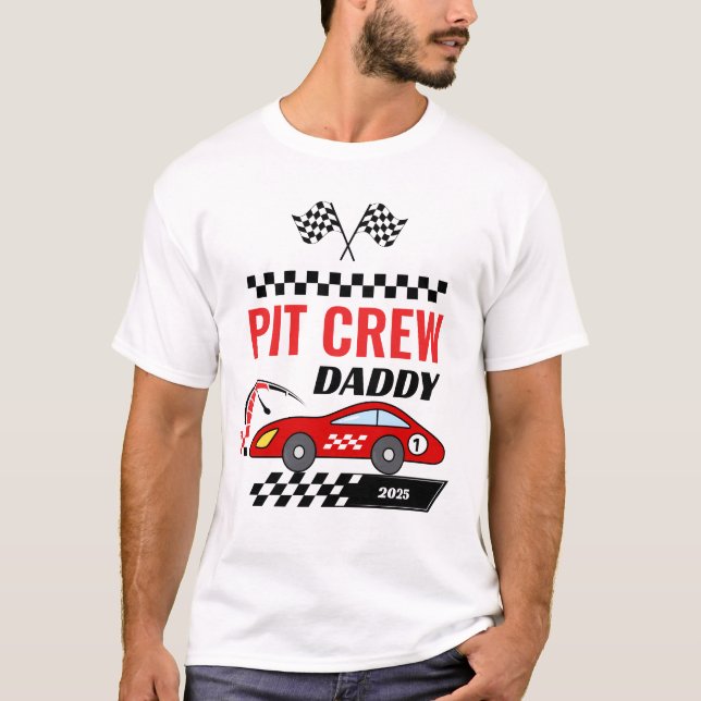 Camiseta Torneo de carreras de coches de la tripulación pap (Anverso)