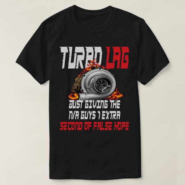 Camiseta Torneo de Carreras de  turbo de coche divertido Tu (Diseño del anverso)