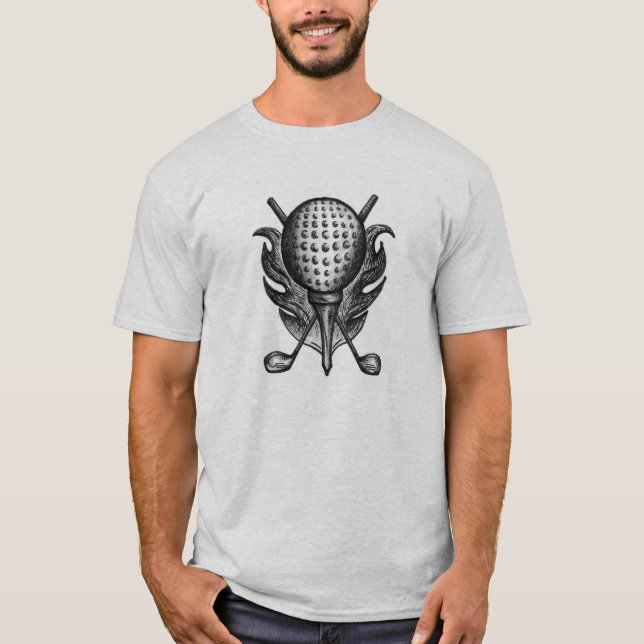 Camiseta Torneo de Golf Ball Clubs Golfer Golf Course (Anverso)