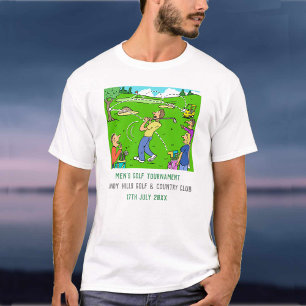 Camiseta Torneo de golf masculino personalizado
