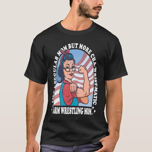 Camiseta Torneo de lucha mano de campeón de lucha de armas  (Anverso)