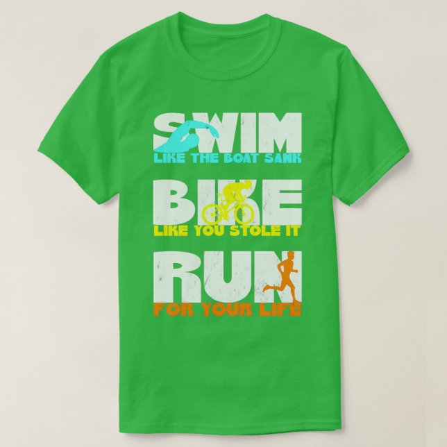 Camiseta Torneo de natación para ciclismo de triatlón Grung (Diseño del anverso)