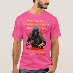 Camiseta Torneo de Pong, guerrero de Ninja