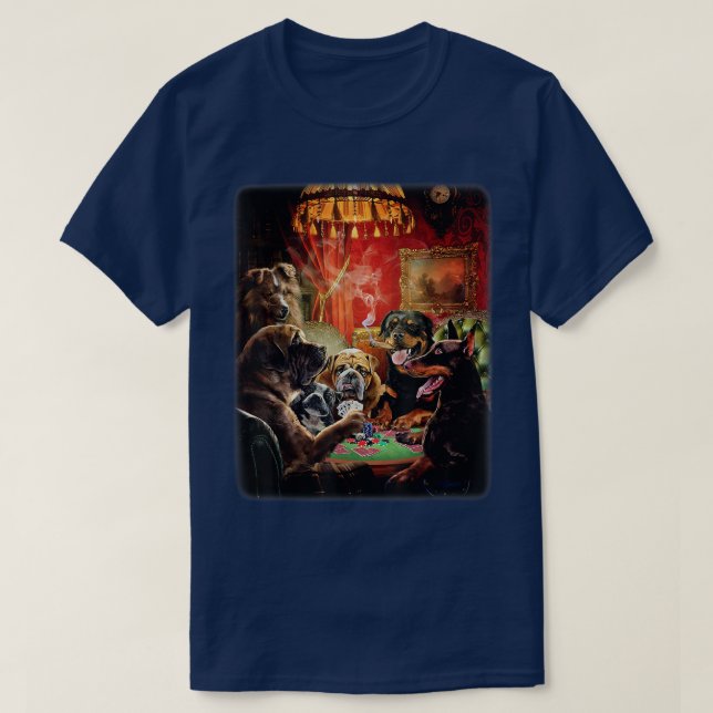 Camiseta Torneo de Póquer Perro de la Noche del Viernes, Lu (Diseño del anverso)