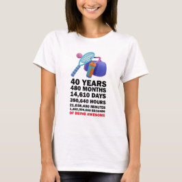 Camiseta Torneo de tenis 40º cumpleaños