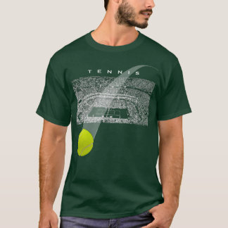 Camiseta Torneo de Tenis Con Pelota de Tenis