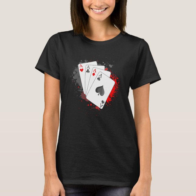 Camiseta Torneo de Texas Holdem para cartas de póquer de cu (Anverso)