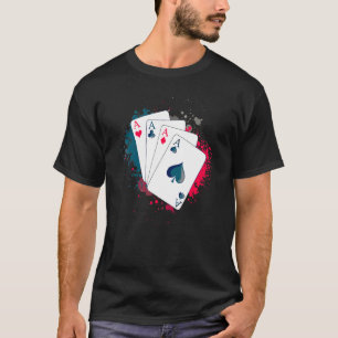 Camiseta Torneo de Texas Holdem para cartas de póquer de cu