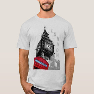 Camiseta Torneo de TShirts para hombres Londres Big Ben Clo