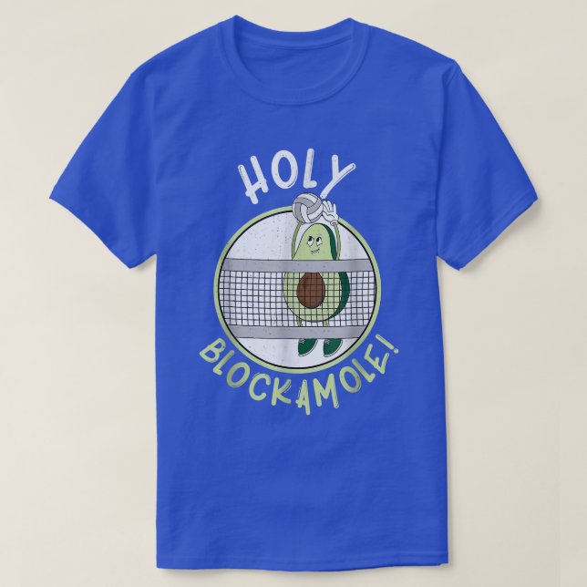 Camiseta Torneo de Voleibol Sagrado Bloque Blockamole Entre (Diseño del anverso)