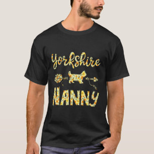 Camiseta Torneo de Yorkshire Dog Mom Yorkie Flower