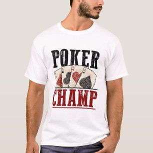 Camiseta Torneo del jugador de campeón de póquer