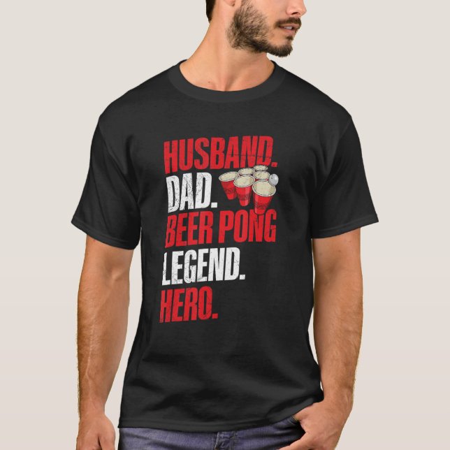 Camiseta Torneo Mens Beer Pong Para Tu Beer Pong Husba (Anverso)