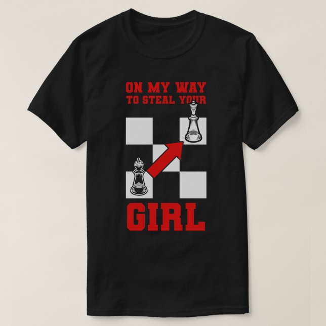 Camiseta Torneo Para Jugadores De Ajedrez Para Pensadores S (Diseño del anverso)