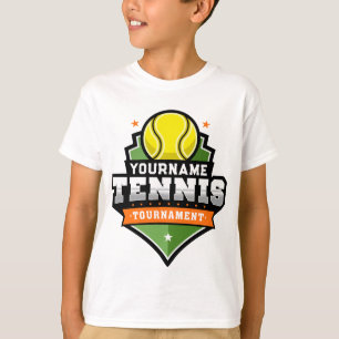 Camiseta Torneo Personalizado de NOMBRE para Jugador de Ten