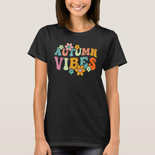 Camiseta Torneo Retro Floral Otoño Vibes Cosy Season Fall T