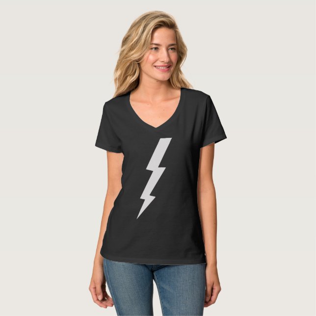 Camiseta Tornillo De Alumbramiento De Tornillo Negro Mujere (Anverso completo)