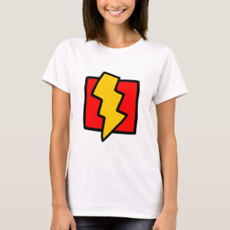 Camiseta Tornillo de luz azul rojo y amarillo