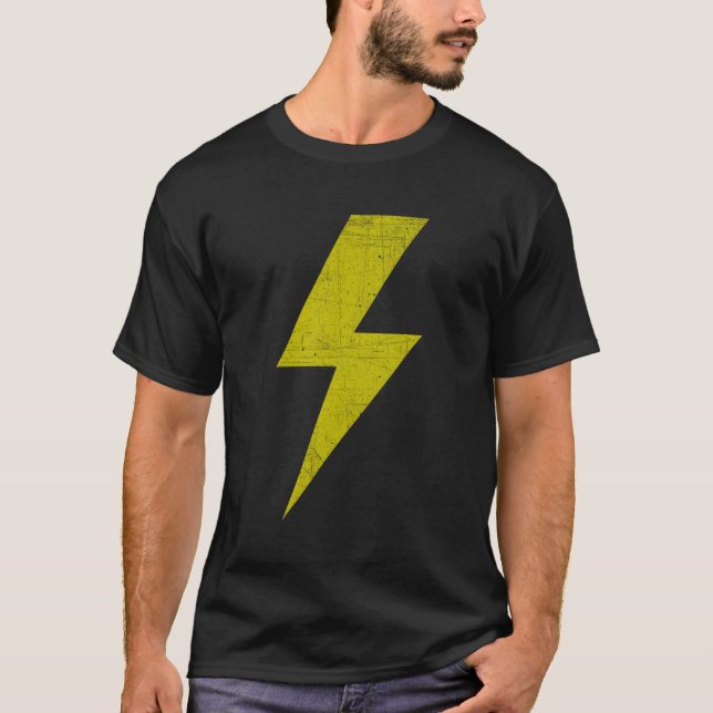 Camiseta Tornillo De Tornillo Amarillo Del Equipo Relámpago (Anverso)