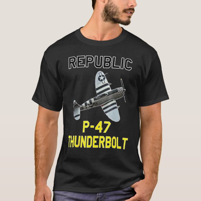 Camiseta Tornillo De Tornillo P 47 El Historial Del Avión J (Anverso)